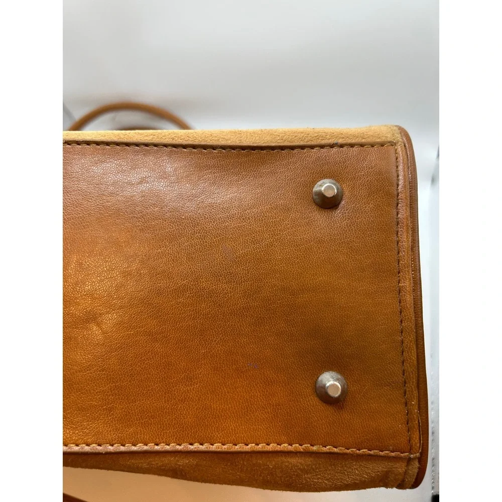 Tod's Brown Suede Leather Handbag Satchel Made in‎ Italy